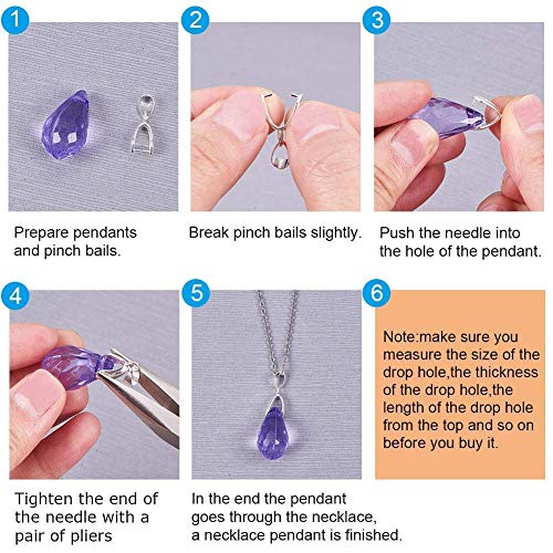 PHAETON 120PCS Jewelry Making Supplies Beads Metal Clip Buckle Beads Bead Pendant Connector Pinch for Jewelry Making Buckles Charm Connection