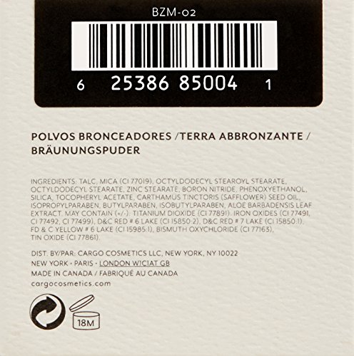 Cargo Cosmetics - Buildable Bronzing Powder, Contouring and Blendable, Matte Medium