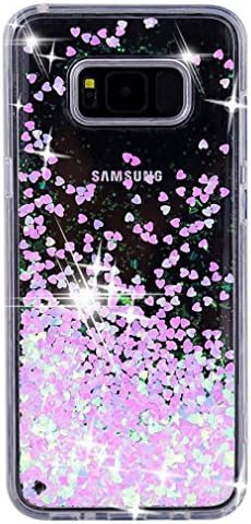 Galaxy S8 plus Case Clear, Casesay Liquid Cases Fashion Creative Design Flowing Floating Luxury Bling Glitter Sparkle with Rhinestone Diamond Pattern [TPU with PC] for for Samsung Galaxy S8 plus
