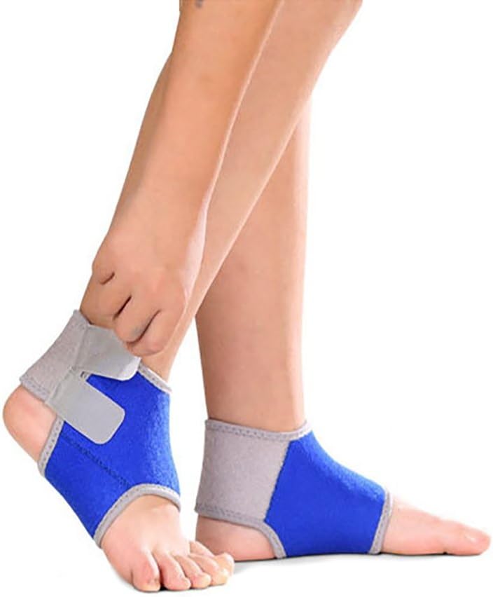 Sport Unisex Child Ankle Brace, Fitness Adjustable Breathable Non Slip Sleeve Double Magic Sticker Compression Ankle Support Wraps for Sport, Ankle Sprain, Injury Recovery: Sports & Outdoors