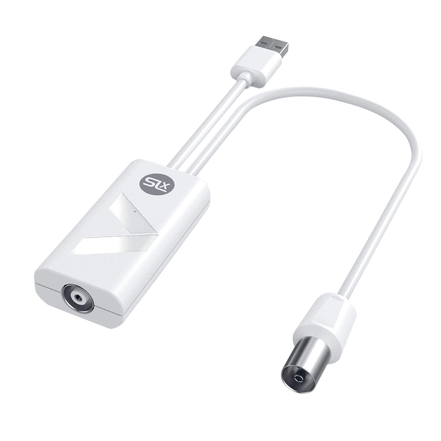 SLx 27815HSR TV Signal Booster Aerial Amplifier With Integrated 4G Filter USB Powered,White