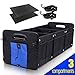 GEEDAR Large Trunk Organizers and Storage Car Organizer for SUV 3 Compartments Collapsible Portable Non-Slip Bottom Tie Down Straps (Eagle)