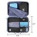 BAGSMART 4PCS Packing Cubes for Carry on Luggage Travel Accessories, Black