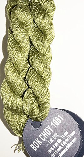 PLANET EARTH FIBER-6ply-100% SILK-COLOR-1051-BOK CHOY-THIS LISTING IS FOR 2 SKEINS