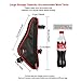 Bike Bag Triangle Bag, EKOOS Bicycle Frame Handlebar Bag Waterproof Cycling Large Storage Pouch Top Tube Pack Bag for Road Mountain Cycling (Black with Red)