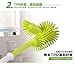 Leewos Durable Toilet Brush Set Bidirectional Brush Head Massage Handle Toilet Cleaning Brushes Strong Detergency Toilet Bowl Brush Portable and Hangable