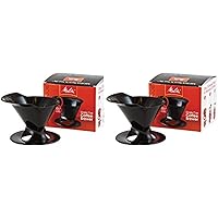 Melitta Ready Set Joe Single Cup Coffee Brewer, Black - 2 Pack