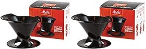 Melitta Ready Set Joe Single Cup Coffee Brewer, Black - 2 Pack