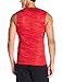 Under Armour Men's HeatGear Armour Printed Sleeveless Compression Shirt, Rocket Red (984)/Black, Large