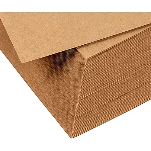 Blank Postcards 100Sheet Kraft Paper Postcards, Printable Blank Note