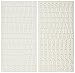 American Crafts Foam Alphabet Stickers-Rockabye-White, 228/Pkg