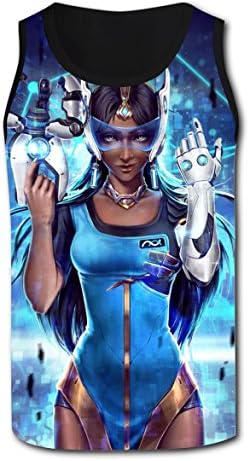 Symmetra-Overwatch 3D Print Vest for Man Clothes Comfy Tank Masculino Athletic Waistcoat Tops L