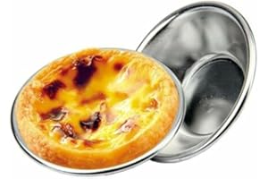 Aluminum For Egg Tart For Mold Set 10 Pcs Nonstick Cupcake Cookie Flower Baking Pan for Muffins Pudding and Chocolate