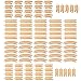 Conductor Carl 100 Pieces of Bulk Wooden Train Track - Compatible with All Major Brands Including Thomas, Brio, and Chuggington