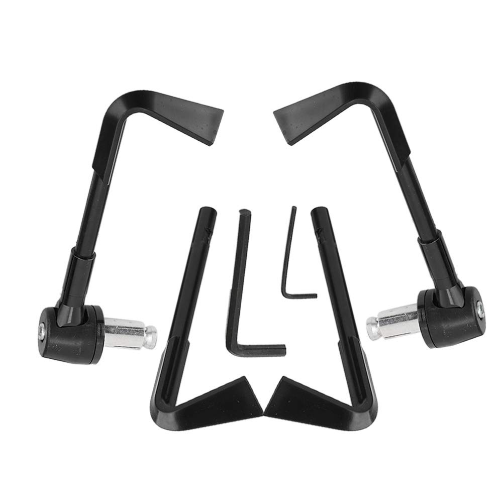 Akozon Brake Lever Guard CNC Handlebar Protector Motorbike Handgrip Guard Brake Levers Protect Guard Motorcycle Protector Handlebar(Black)