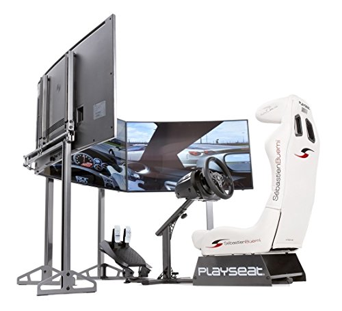 Playseat TV Stand PRO 3S, Racing Video Game Chair Accessory For Nintendo XBOX Playstation CPU Supports Logitech Thrustmaster Fanatec Steering Wheels And Pedal Controllers