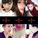 Keklle 3 Pairs Vampire False Teeth Fangs Dentures Cosplay Props Halloween Costume Props Party Favors Decoration