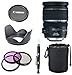 Canon EF-S 17-55mm f/2.8 IS USM Lens for Canon DSLR Cameras + 3pc Filter Kit + Tulip Lens Hood + Deluxe Lens Pouch + Cap Keeper + Lens Cleaning Pen Accessory Bundle Kit