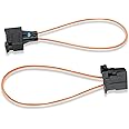 pinflaw 2 PCS Car Loop Fiber Optic Short Circuit Test Ring, Female Male Fiber Optic Bypass Loop Adapter Connector Equipment Tool, 1394916 Diagnostic Accessories, for Most Cars (Black & Orange)