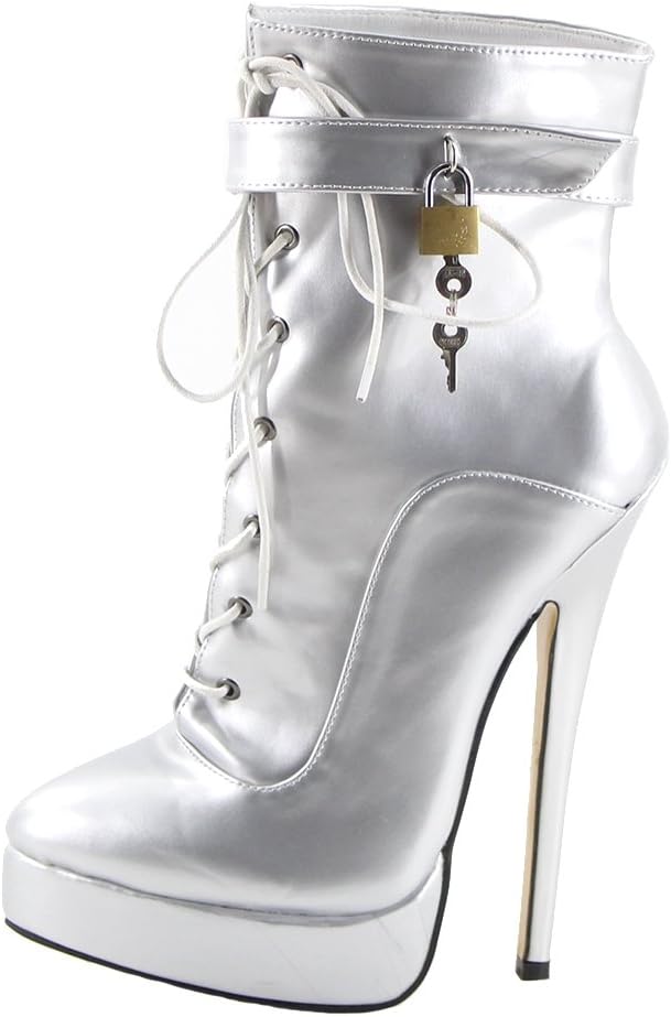 Womens Padlocks Platform Boots