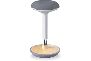 ERGO COLLECT Adult Wobble Stool - Anti-Fatigue Standing Desk Stool with Rocking Non-Slip Curved Base,Quick Assembly,Height Ad