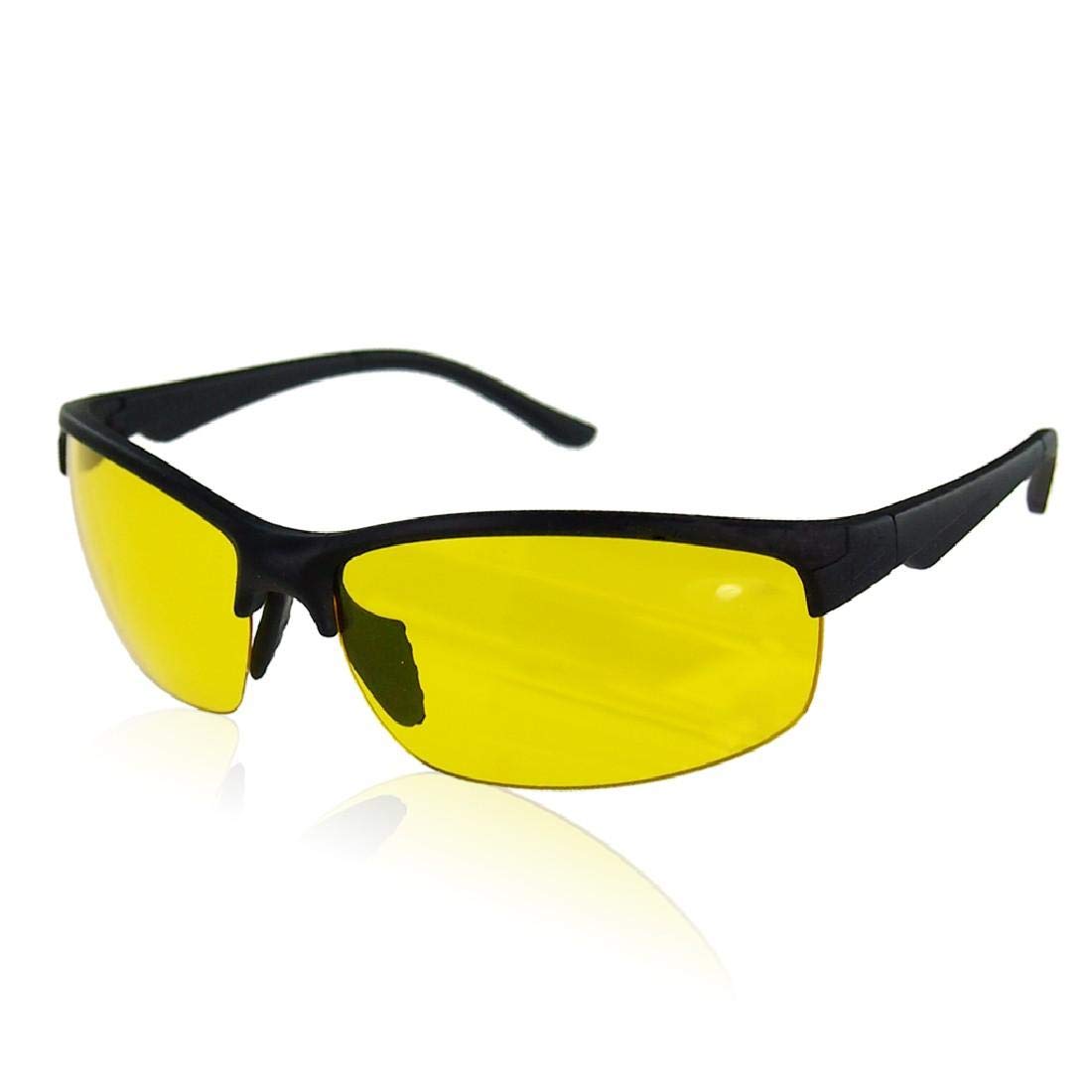 Boolavard Night Driving Glasses - Anti-Glare, TAC Polarized, HD Night Vision, Clarity Lenses, Safety Glasses