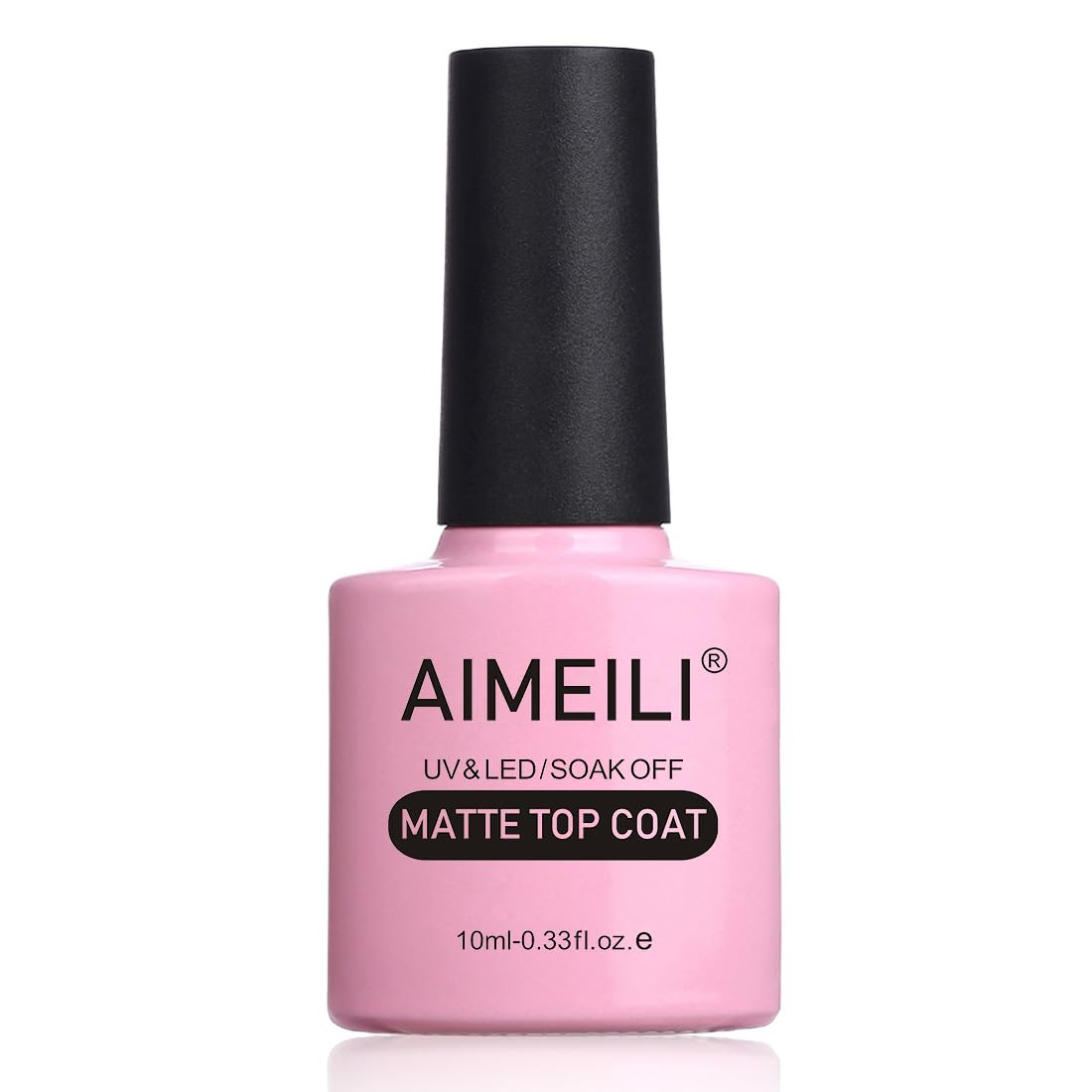 AIMEILI No Wipe Matte Top Coat Gel Nail Polish Soak Off UV LED Nail Gel Varnish Manicure 10ml — image 1