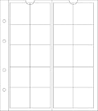 Feuilles Numismatiques Prophila 12 Compartiments - Pour Pièces Jusqu'à 44mm