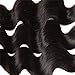 Jolia Hair Brazilian Body Wave Human Hair 3 Bundles 12 14 16 inch - Cuticle Aligned Heat Friendly - 8A Unprocessed Virgin Wavy Hair Weave Natural Black Can be Dyed