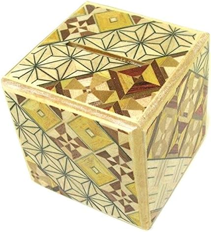 2 Sun Cube Puzzle Coin Box - 2.25 Inch Sq.