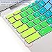 2PCS Keyboard Cover for ASUS C202SA C200 C200MA C201 C201PA C213SA,C223,C300 C300MA C300SA C301SA, ASUS Chromebook 13 Keyboard Protector Skin Cover,2021 Newest Asus Chromebook 11.6(Rainbow+Clear)