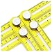Universal Angularizer Ruler and Multi-Angle Measuring Tool in Yellow Metal - Template Tool Makes Great Gifts for Men Him Husband Dad Father DIY primary