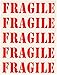 Tag-A-Room Color Coded Home Moving Alert Box Label Stickers (Fragile)