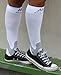 Mojo Compression Socks 20-30 mmHg Graduated Compression Stockings - Unisex, White, XL