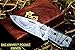 DKC Knives (24 5/18) DKC-726 Clint Damascus Folding Pocket Knife 4.5