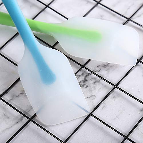 Silicone Spatulas Set of 4 - Heat Resistant Flexible Spatula 450F with Stainless Steel Core - FDA Grade Premium Kitchen Utensils with Good Grip - Seamless, Heavy Duty, BPA Free, Large, Dishwasher Safe