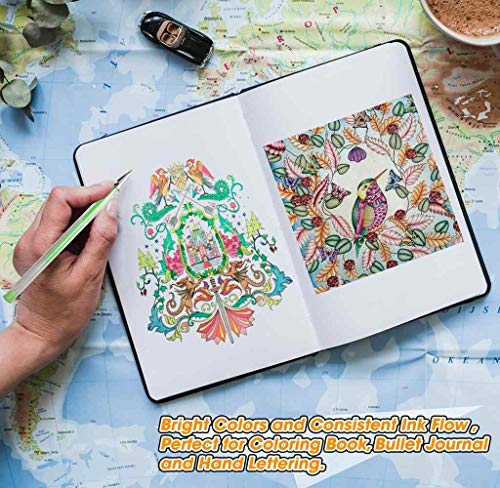 Smart Color Art 140 Colors Gel Pens Set Gel Pen for Adult Coloring Books Drawing Painting Writing
