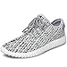 JACKSHIBO Men Women Unisex Couple Casual Fashion Sneakers Breathable Athletic Sports Shoes,White,Men 11(M)US 46EU