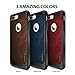Ringke Flex S Advanced Compatible with iPhone 7 Plus Phone Case, Coated Textured Leather Style Flexible TPU Advanced Shock Protection Durable Sophisticated Rustic Cover for iPhone7 Plus - Red