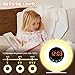 SOLMORE Wake Up Light Alarm Clock Digital LED Alarm Clock with Sunrise Simulation, 7 Colors Night Light, 6 Nature Sounds, FM Radio for Bedrooms Bedside and Kids Digital Clock
