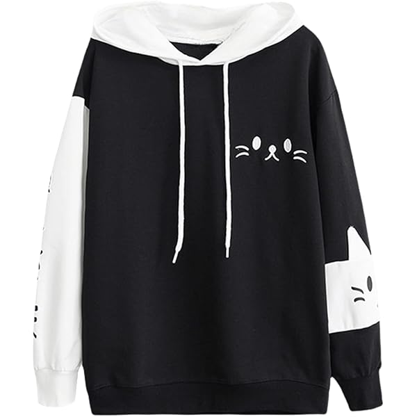 Hot cat hoodie with ears amazon New Arrivals