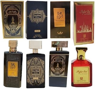 Modaleo 4x Oud EDP Fragrance Set for Men & Women 100ml Each Arabian Nights