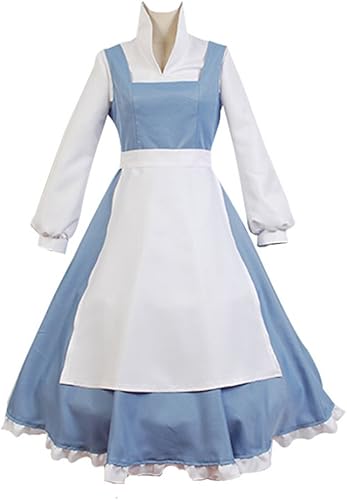 Beauty And The Beast Costume Princess Belle Blue Dress Middle Amazon Co Uk Clothing