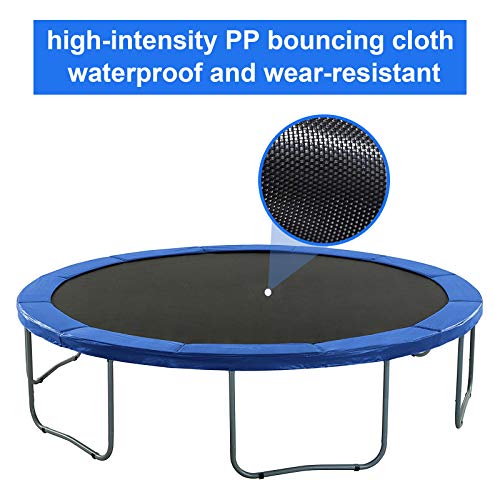QCen Trampoline 10FT 12FT 14FT 15FT Recreational Trampolines with Safety Enclosure Net