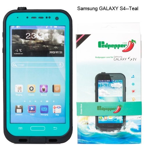 Redpepper Samsung Galaxy S4 9500 Waterproof Dirtproof Snowproof Shockproof Case for Christmas Presents (Light Blue)