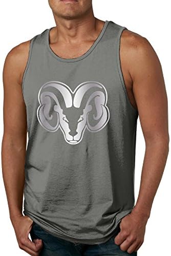Men's Fresno City College Rams Platinum Logo Tank Top-DeepHeather