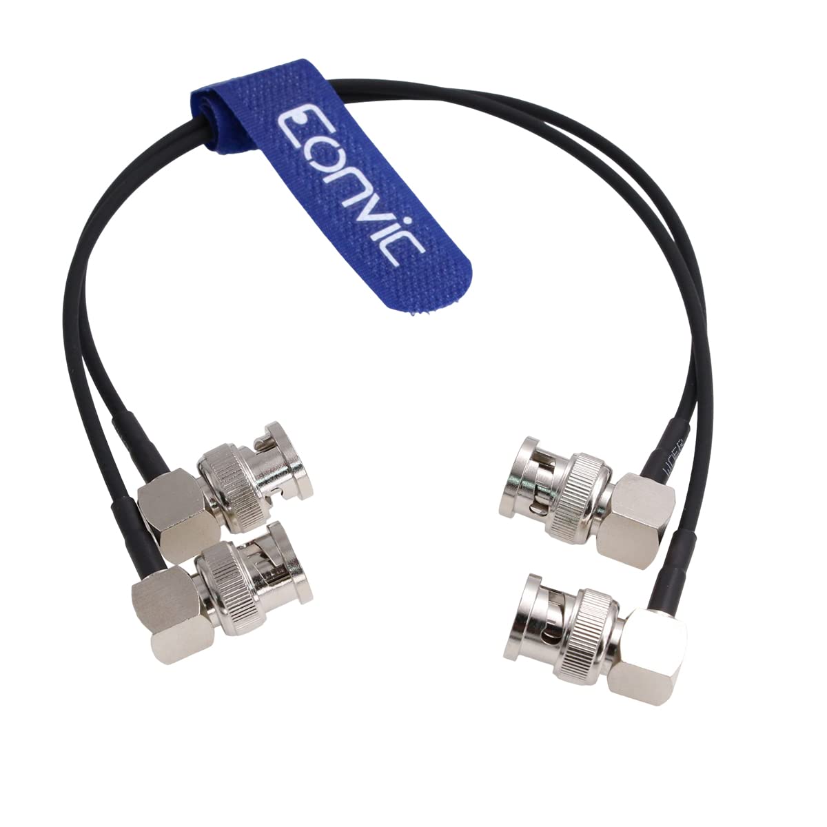 Eonvic Flexible HD SDI Cable Right Angle BNC Male for Blackmagic HyperDeck Shuttle and BMCC BMPC Hyperdeck Cameras RG174 50ohm (1M/39in 2pcs/lot)