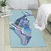 Triangle Whale Printed Area Rug Living Room Bedroom Rugs Home Runner Floor Office Soft Non Slip Washable Carpet,70'' X 24''