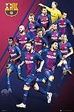 POSTER STOP ONLINE FC Barcelona - FCB - Sports/Soccer Poster/Print (The Players - 2017/2018) (Size: 24