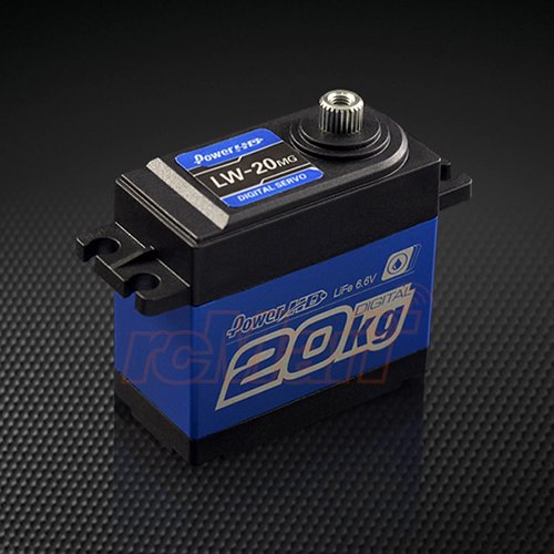 Power Hd Waterproof 4.8-6.6V Super Torque Digital Servo 0.16Sec/277.7Oz-In/20Kg-Cm For Crawler/Buggy/On-Road #Lw-20Mg